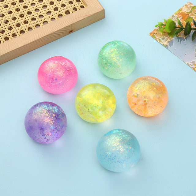 Squishy Glitter Ball Toy