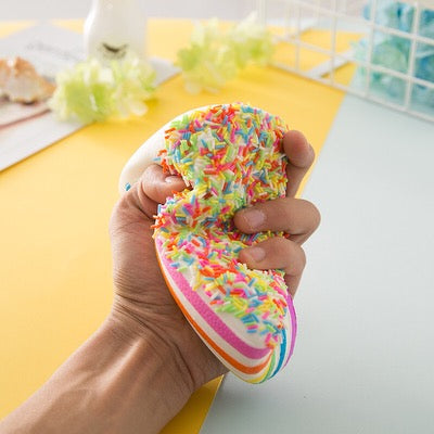 Squishy Rainbow Cake Toy
