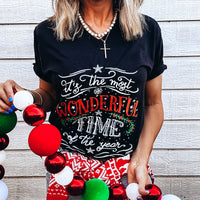 It’s the Most Wonderful Time Black V-neck