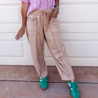 Braxton Barrel Louge Pants - OATMEAL