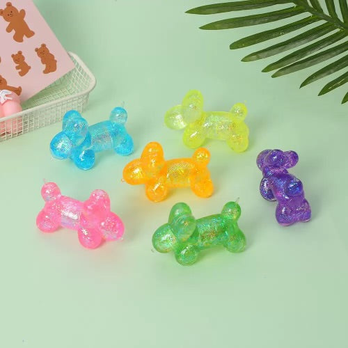 Squishy Glitter Balloon Dog Toy
