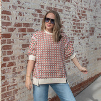 Field of Florals Top - RED