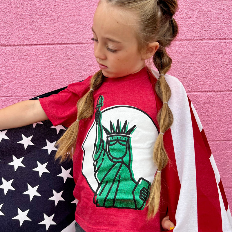 Youth Lady Liberty Glitter