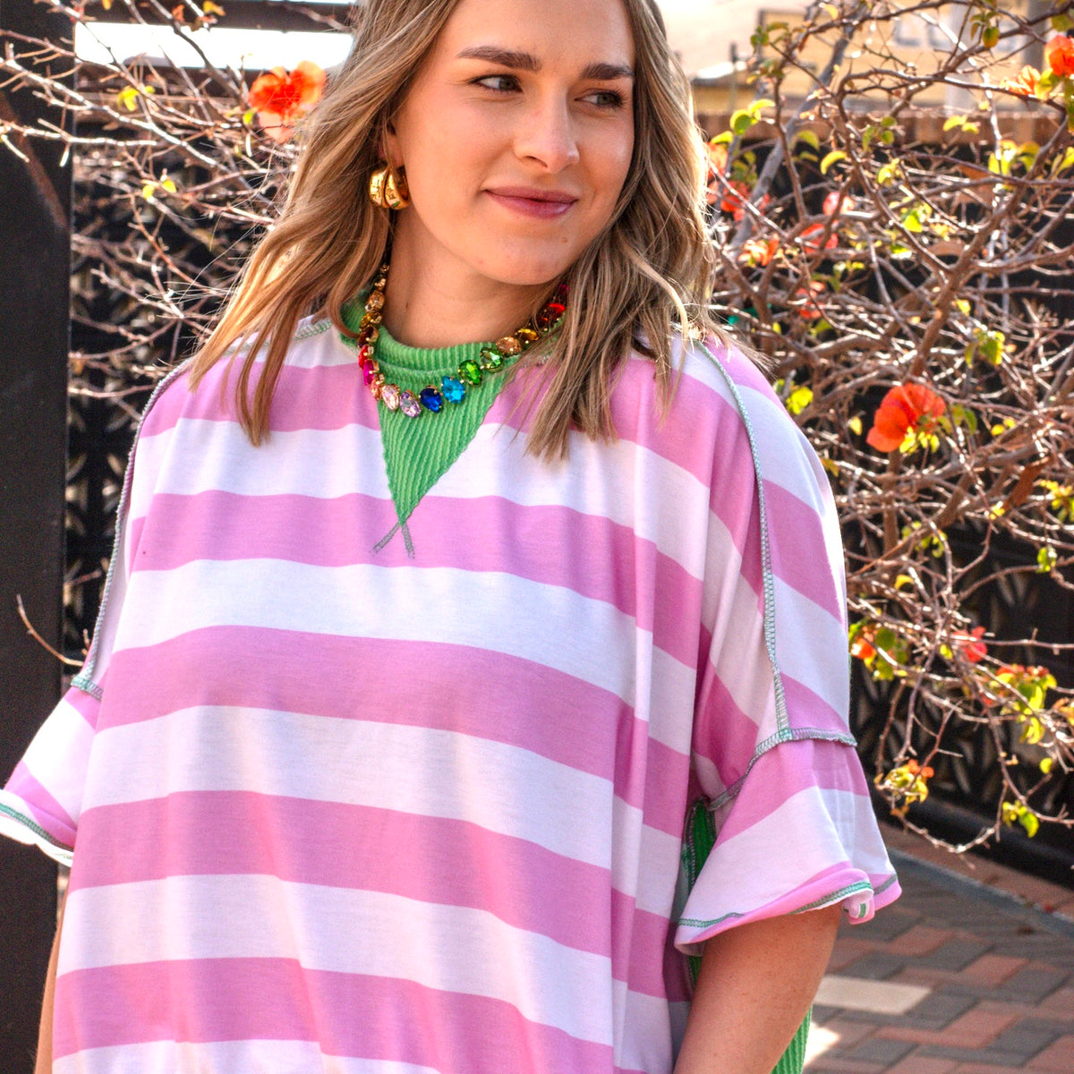 Spring Staple Top - PINK