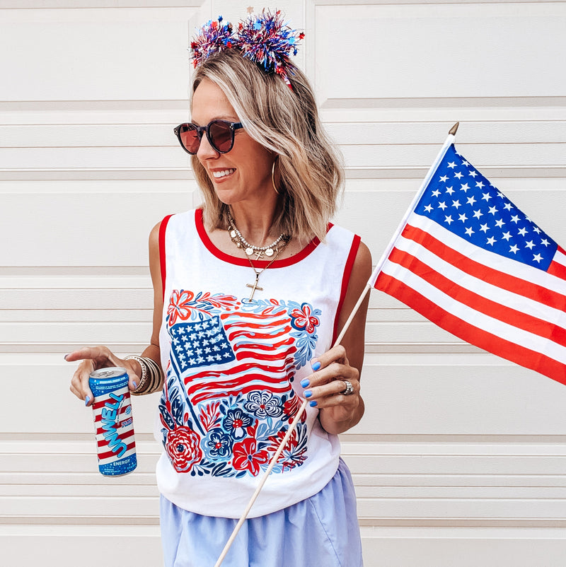 Flag & Flowers TANK