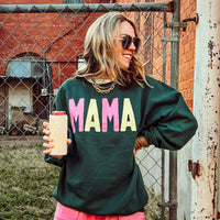 Mama Crew- Forest Green