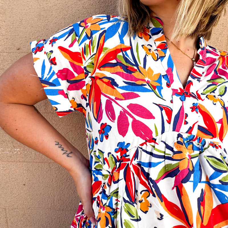 True Tropics Babydoll Dress