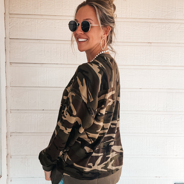 Taylor Camo Pullover