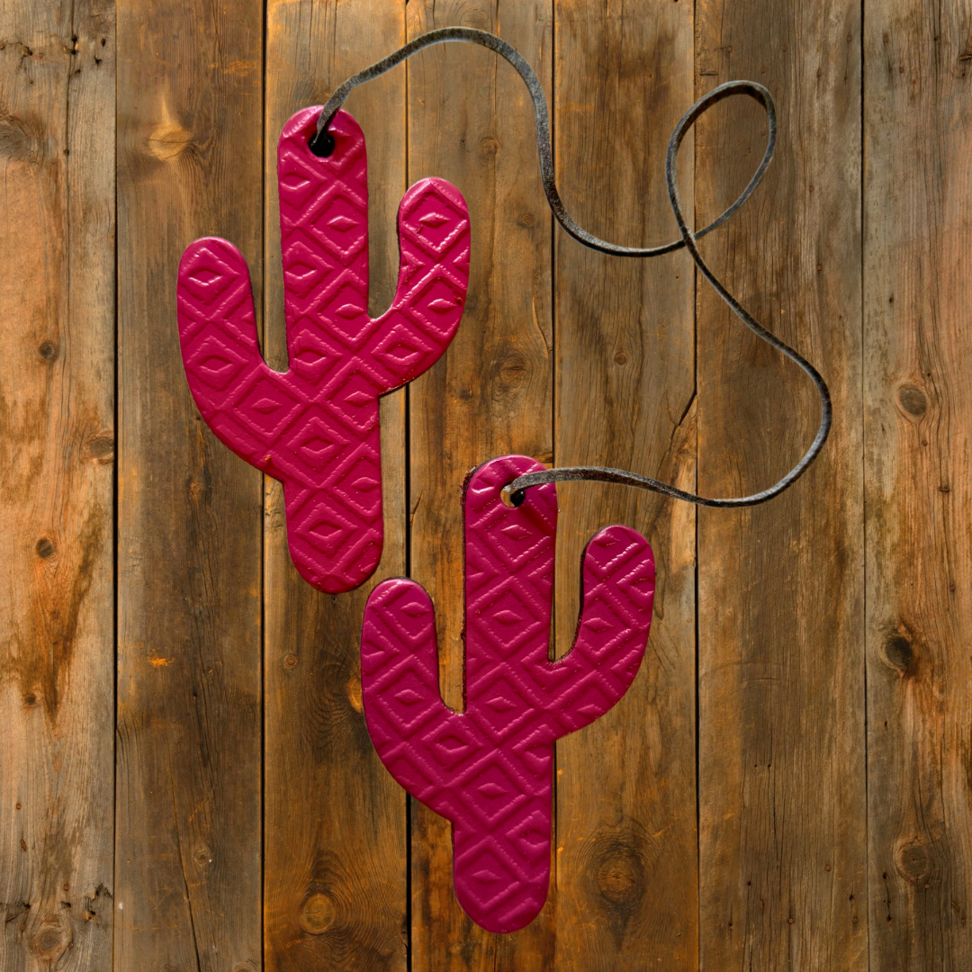 Double Cactus Leather Freshie