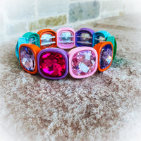 Confetti Gem Stretch Bracelets