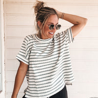 Bethany Boxy Top- Grey