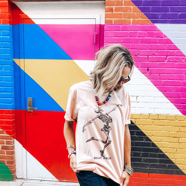 Dilly Dally Skelly Tee
