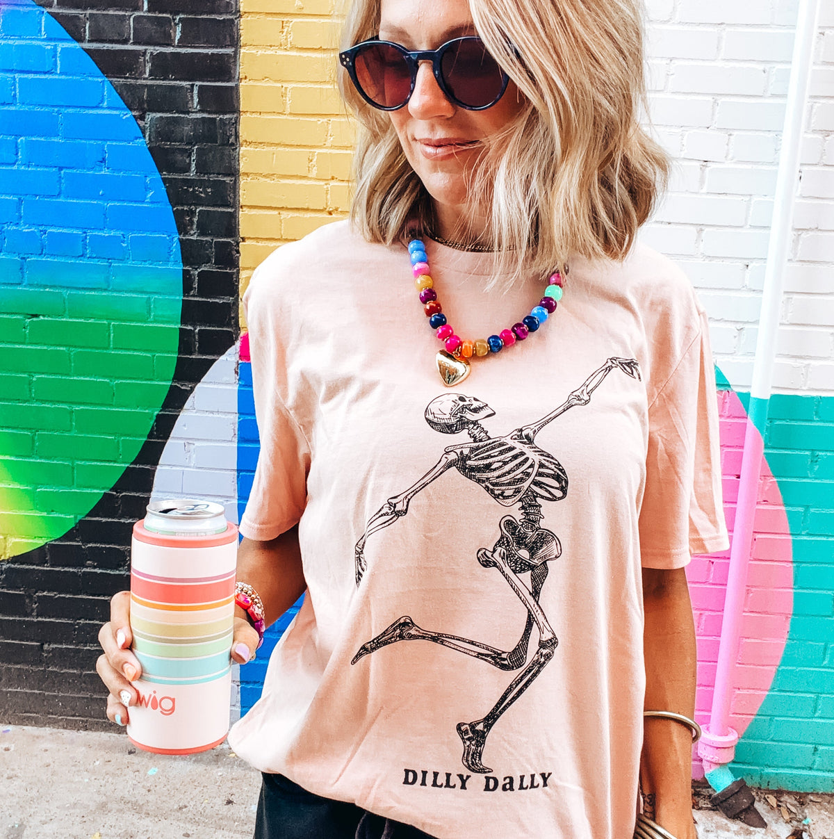 Dilly Dally Skelly Tee