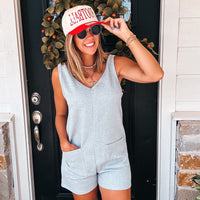 Tailgate Romper - GREY