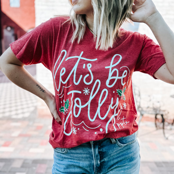 Let’s Be Jolly V-neck Tee