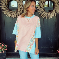 Floral Patchwork Top