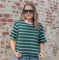 Dawson Daily Top - GREEN/PINK