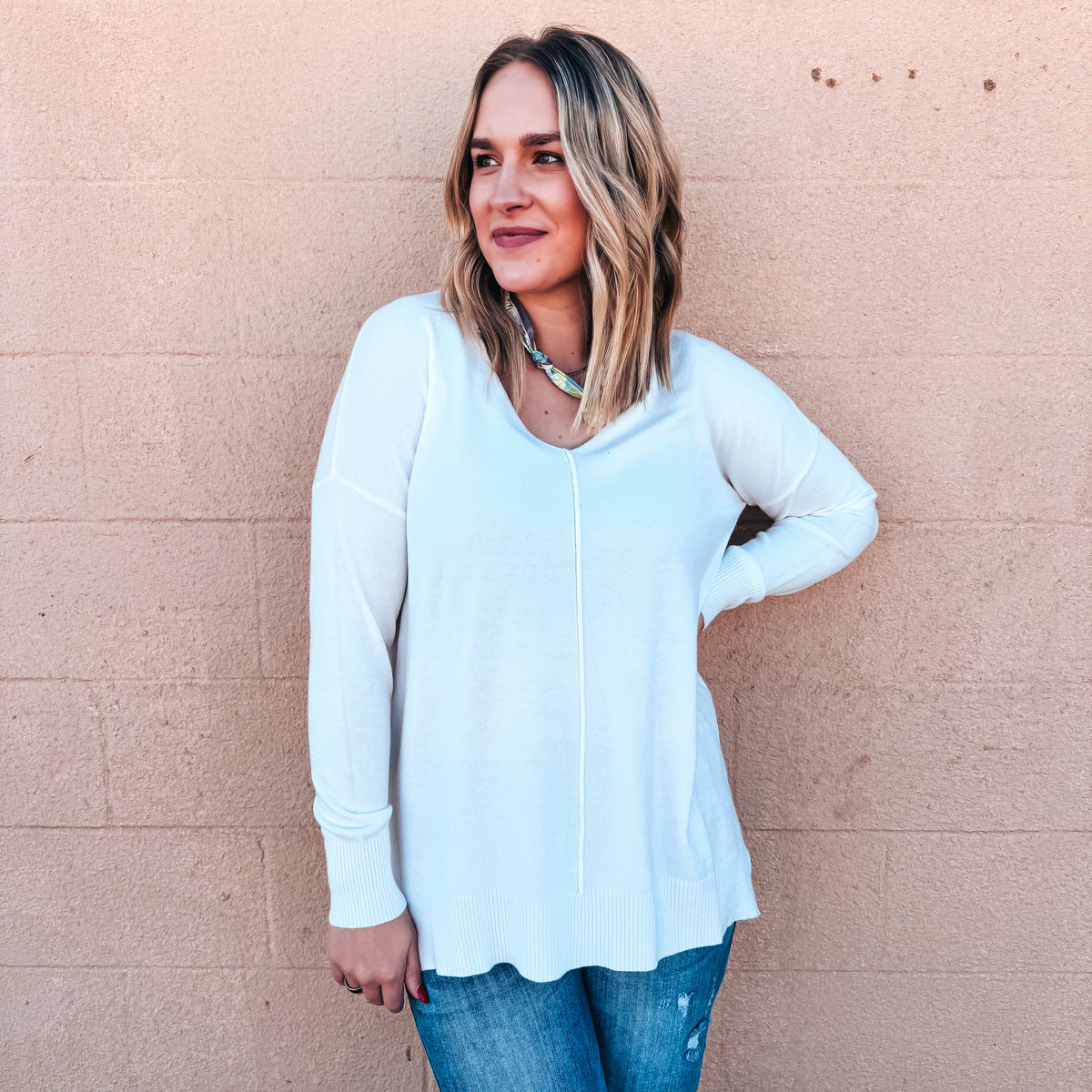 Comfort in Color Tunic - IVORY