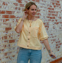 Believer Button Up Blouse - BUTTER